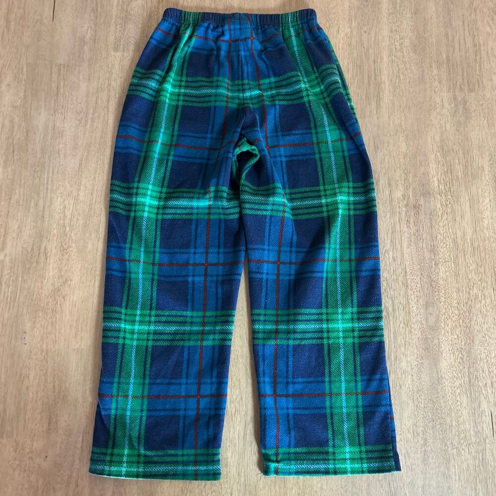 Wondershop Boys Plaid Blue Green Fleece Sleep Pajama Bottoms 6 Kids